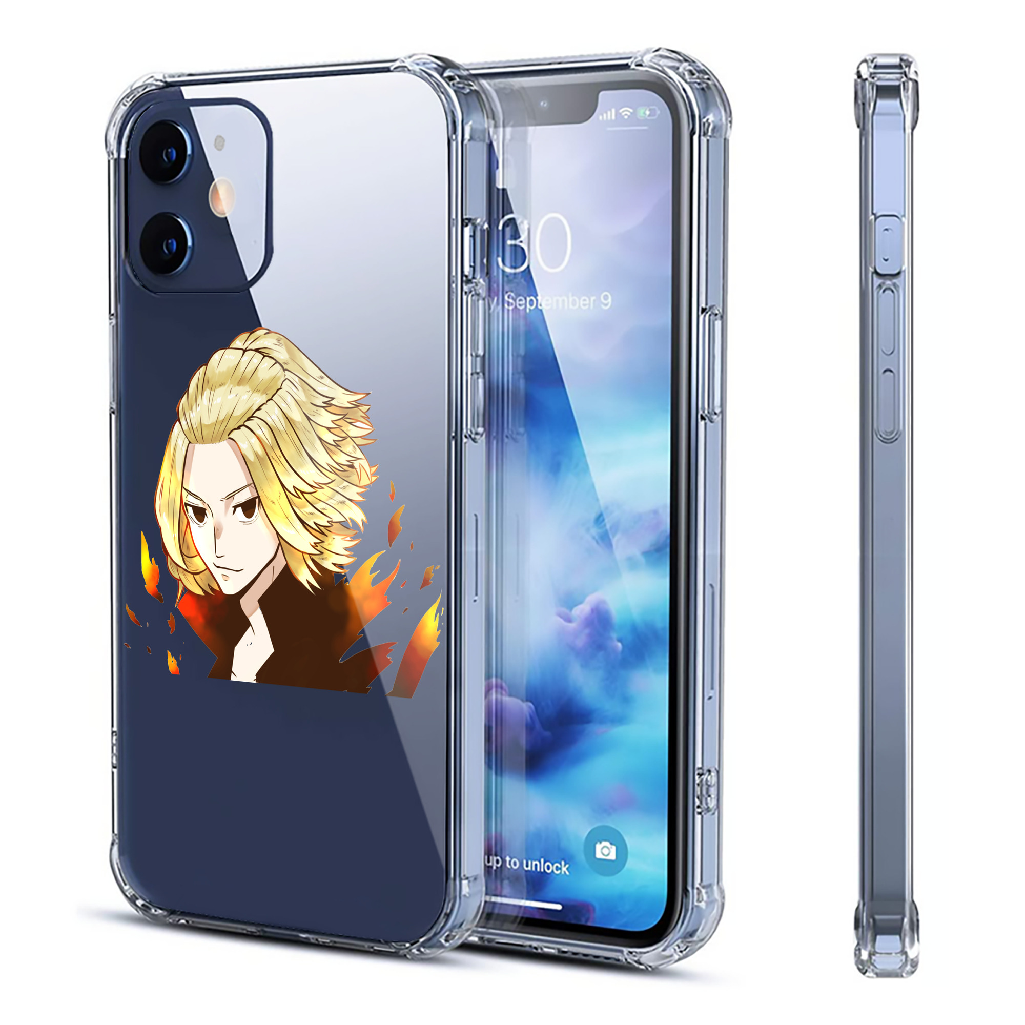 （画像用） 東京リベンジャーズ Tokyo Revengers 【iPhone 12シリーズ対応】透明スマホケース（クリアソフトケース）